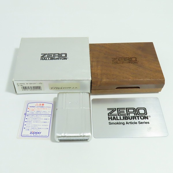 実際に弊社で買取させて頂いたZIPPO/ジッポー ZERO HALLIBURTON/ゼロハリバートン アタッシュケース 2-ALシルバー/04年製の画像 9枚目
