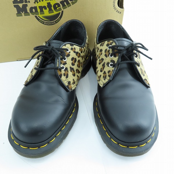 実際に弊社で買取させて頂いたDr.Martens/ドクターマーチン  3EYE SHOE LEOPARD/3ホールシューズ レオパード切替 ハラコ レザーシューズ 25150001/UK7