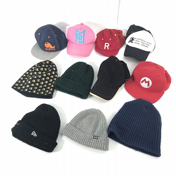 実際に弊社で買取させて頂いた【おまとめ】NEW ERA/ニューエラ Champion/チャンピオン 他 キャップ/ニット帽 メンズ/キッズ