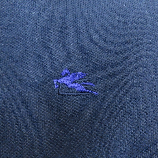 実際に弊社で買取させて頂いたETRO/エトロ 襟下ロゴプリント 半袖ポロシャツ Sの画像 3枚目