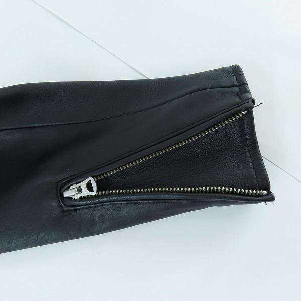 実際に弊社で買取させて頂いたURBAN RESERCH/アーバンリサーチ 羊革/シープ スキン ダブル ライダース ジャケット UR76-17H002/Sの画像 4枚目