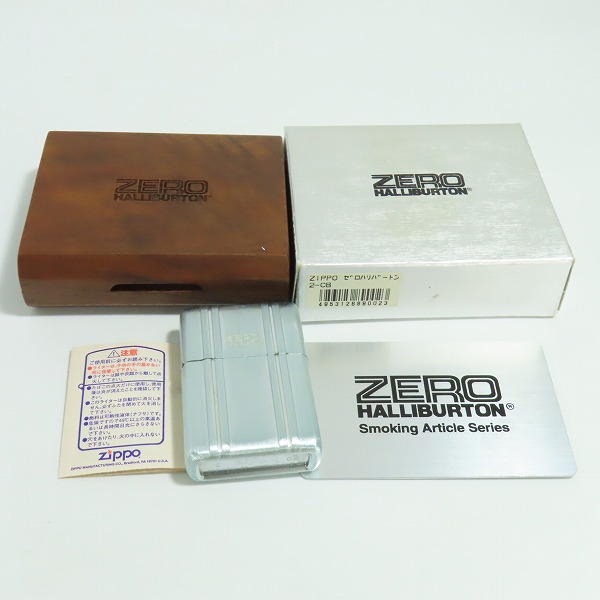 実際に弊社で買取させて頂いたZIPPO/ジッポー ZERO HALLIBURTON/ゼロハリバートン アタッシュケース 2-CB クリアブルー/02年製の画像 8枚目