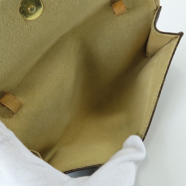 実際に弊社で買取させて頂いたLOUIS VUITTON/ルイ・ヴィトン モノグラム ポシェットツインPM M51854の画像 4枚目