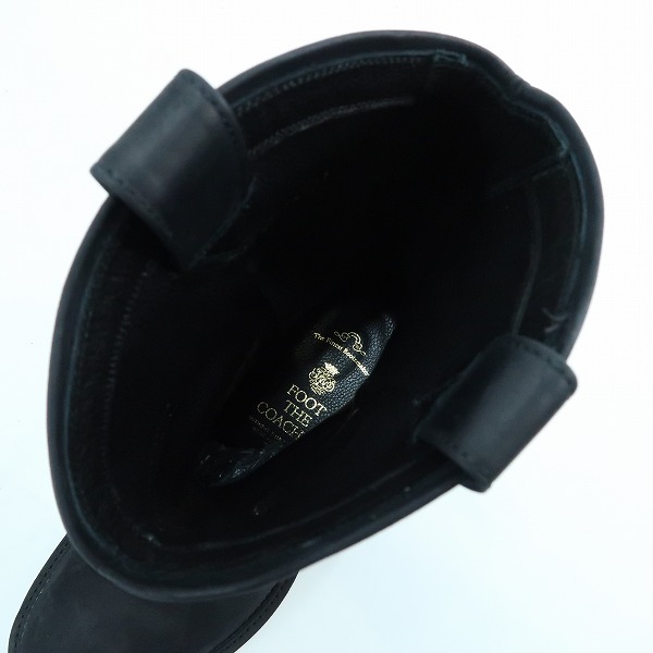 実際に弊社で買取させて頂いたFOOT THE COACHER/フットザコーチャー サイドジップ ロングブーツ ビブラムソール/8の画像 4枚目