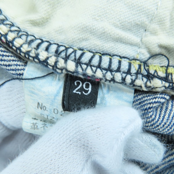 実際に弊社で買取させて頂いたHYSTERIC GLAMOUR/ヒステリックグラマー RSM加工 ストレート デニムパンツ 0241AP10/W29L32の画像 3枚目