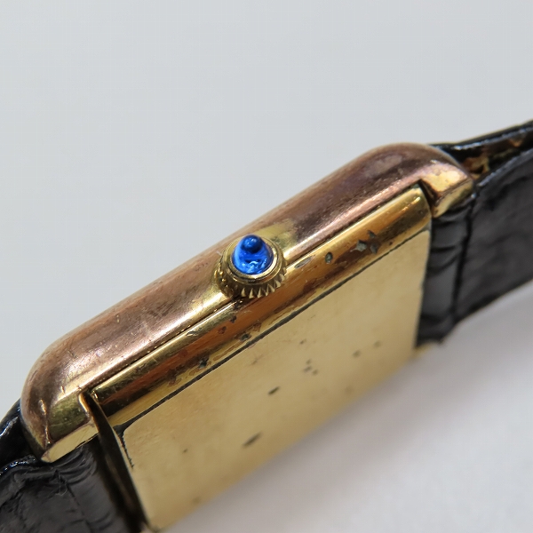 実際に弊社で買取させて頂いたCartier/カルティエ プレマストタンク 18K 腕時計/ウォッチ【動作未確認】の画像 4枚目