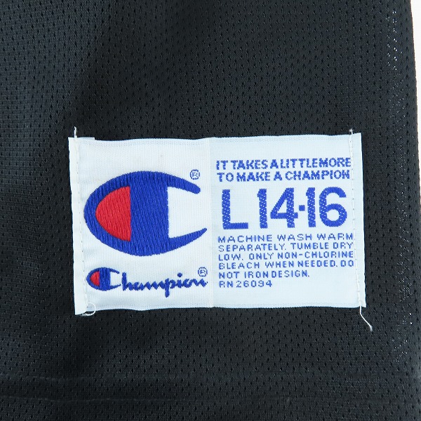 実際に弊社で買取させて頂いたChampion/チャンピオン CHICAGO BULLS シカゴ・ブルズ  #23マイケルジョーダン ユニフォーム  ブラック/Lの画像 4枚目