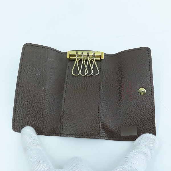 実際に弊社で買取させて頂いたLOUIS VUITTON/ルイ・ヴィトン ミュルティクレ4 ダミエ 4連 キーケース N62631の画像 3枚目