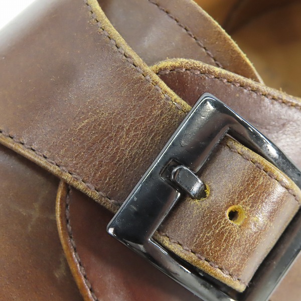 実際に弊社で買取させて頂いたREGAL/リーガル ビークトウスワールモンク レザーシューズ 04AR/26.0の画像 8枚目