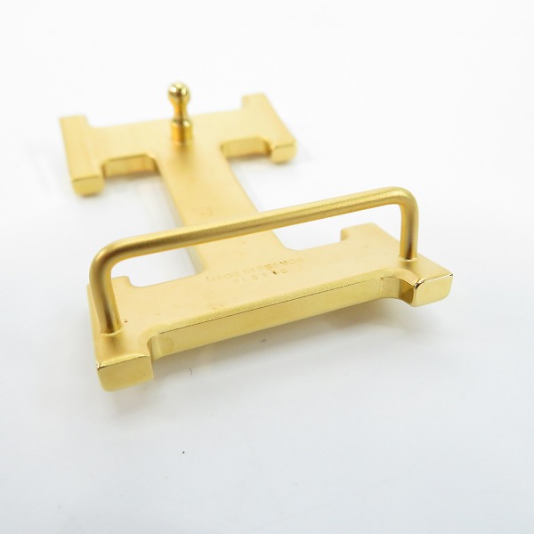 実際に弊社で買取させて頂いたHERMES/エルメス H ベルト バックル ゴールドの画像 6枚目