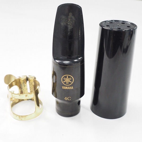 実際に弊社で買取させて頂いたYAMAHA/ヤマハ 4C アルトサックス用 マウスピース リガチャー・キャップ付き