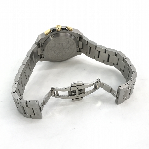 実際に弊社で買取させて頂いたVERSACE/ヴェルサーチ メデューサ クォーツ腕時計 VE3CAの画像 3枚目