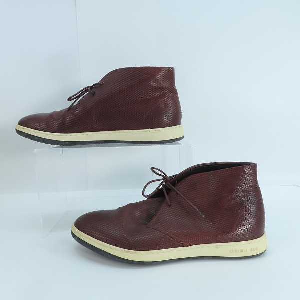 実際に弊社で買取させて頂いたGIORGIO ARMANI/ジョルジオアルマーニ チャッカブーツ 6の画像 3枚目