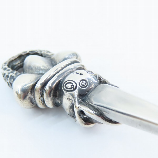 実際に弊社で買取させて頂いたGABORATORY/ガボラトリー/ガボール スカル クラウン ダガー チゼルドループ ペンダントトップの画像 5枚目