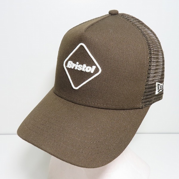 実際に弊社で買取させて頂いたF.C.Real Bristol×NEW ERA/F.Cレアルブリストル×ニューエラ メッシュ キャップ 茶 FCRB-202084