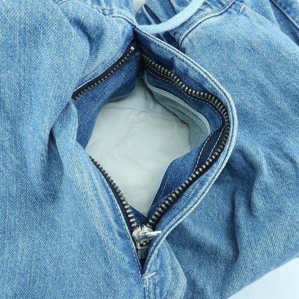 実際に弊社で買取させて頂いたA BATHING APE/アベイシングエイプ ONE POINT EASY 2 PLEAT DENIM PANT/2タック デニムパンツ/Lの画像 6枚目