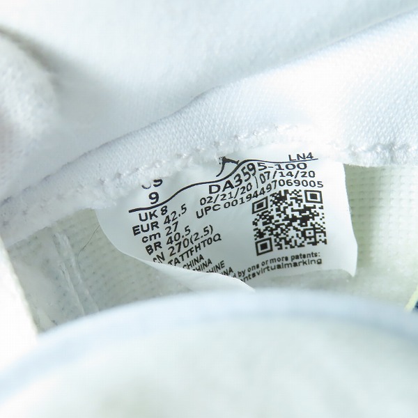 実際に弊社で買取させて頂いたFRAGMENT DESIGN×NIKE/フラグメントデザイン×ナイキ AIR JORDAN 3 エアジョーダン3 DA3595-100/27の画像 5枚目