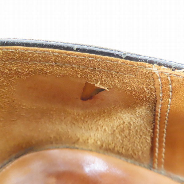 実際に弊社で買取させて頂いたJOHN LOBB/ジョンロブ LOPEZ/ロペス  レザー コインローファー/レザーシューズ 純正シューツリー付き ラスト310 9005/6.5Eの画像 6枚目