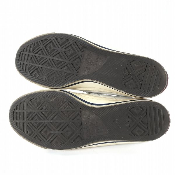 実際に弊社で買取させて頂いたCONVERSE/コンバース ONE STAR/ワンスターベルクロ レザースニーカー オフホワイト系/9の画像 2枚目