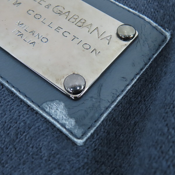 実際に弊社で買取させて頂いたDOLCE&GABBANA/ドルチェ&ガッバーナ ロゴプレート ジップアップ ジャージ/52の画像 6枚目