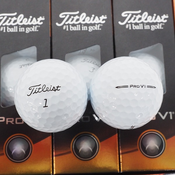 実際に弊社で買取させて頂いた【未使用】Titleist/タイトリスト PRO V1 ゴルフボール ホワイト 1ダース の画像 1枚目