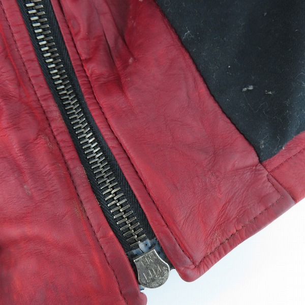 実際に弊社で買取させて頂いたNO ID./ノーアイディ 牛革 レザージャケット/2の画像 5枚目