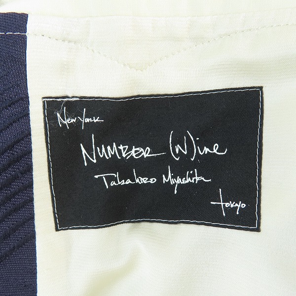 実際に弊社で買取させて頂いたNUMBER (N)INE/ナンバーナイン Takahiro Miyashita 09SS テーラードジャケット S09-NJ004/3の画像 2枚目