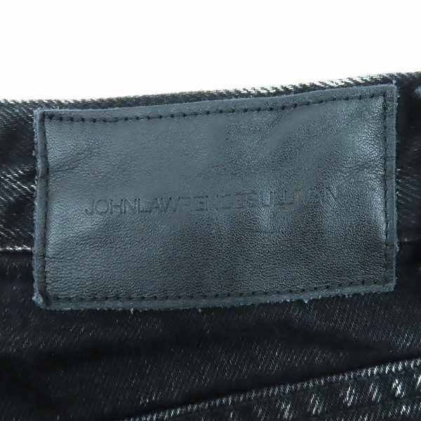 実際に弊社で買取させて頂いたJOHN LAWRENCE SULLIVAN/ジョンローレンスサリバン LEATHER PATCH DENIM/レザーパッチ デニムパンツ 2B012-0321-28/46の画像 5枚目