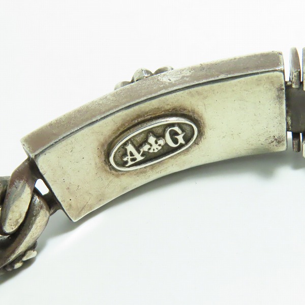 実際に弊社で買取させて頂いたA&G/エーアンドジー ファンシーチェーン リンクID ブレスレットの画像 8枚目