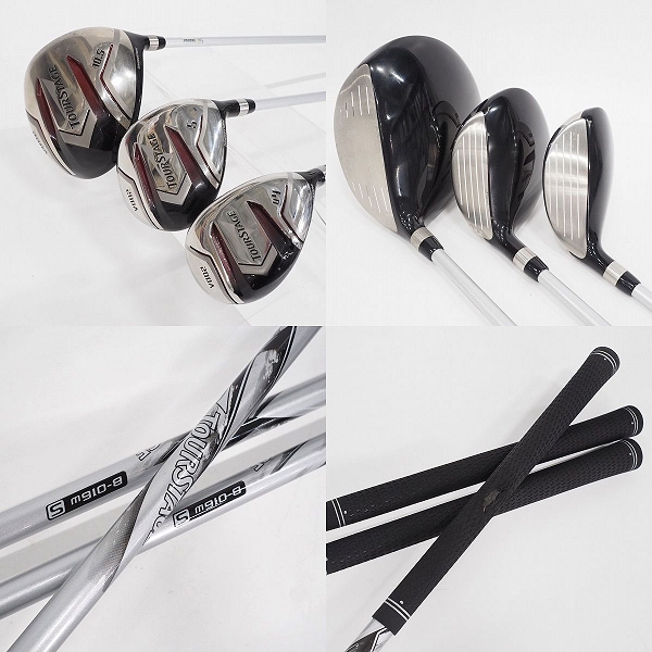 実際に弊社で買取させて頂いたBRIDGESTONE/ブリヂストン TOURSTAGE/ツアーステージ V002 11本セット FLEX：S キャディバッグ付きの画像 1枚目