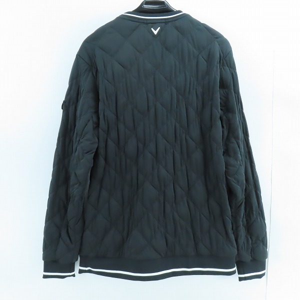実際に弊社で買取させて頂いた【未使用】Callaway/キャロウェイ ゴルフウェア 中綿 クルーネックブルゾン/ブラック/241-0215508/LLの画像 1枚目