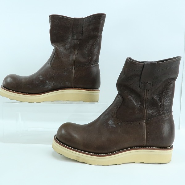 実際に弊社で買取させて頂いたKAZUYUKI KUMAGAI ATTACHMENT/カズユキクマガイ アタッチメント レザー ブーツ ブラウン AA12-405/41の画像 3枚目