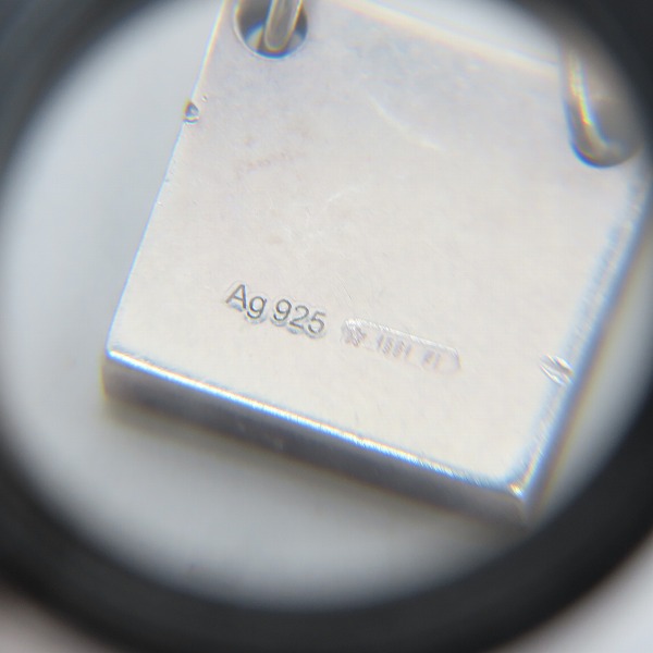 実際に弊社で買取させて頂いたGUCCI/グッチ Ag925 ブランドロゴネックレス スクエアの画像 4枚目