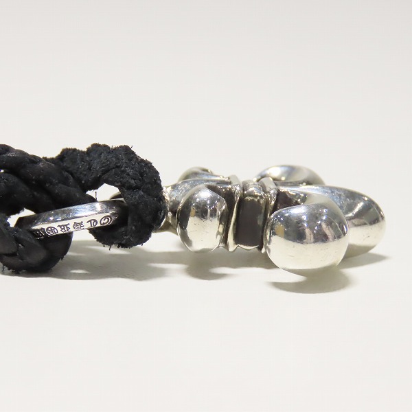 実際に弊社で買取させて頂いたCHROME HEARTS/クロムハーツ BSフレアペンダント ｗ/レザーブレードの画像 3枚目