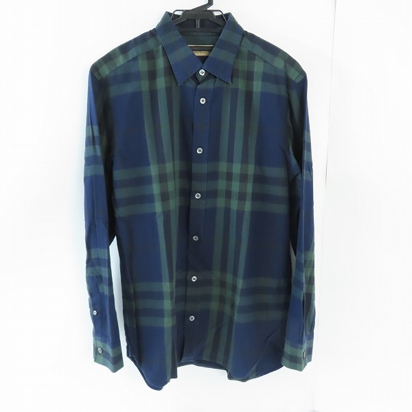 実際に弊社で買取させて頂いたBURBERRY LONDON ENGLAND/バーバリーロンドン イングランド チェック柄長袖シャツ 4066111/M
