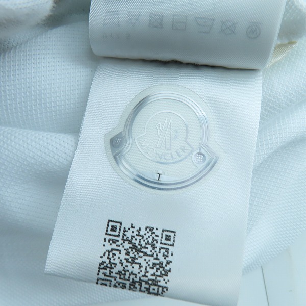 実際に弊社で買取させて頂いた【未使用/JPタグ】MONCLER/モンクレール ラバーロゴ ポロシャツ J20918A00014 84556/Sの画像 6枚目