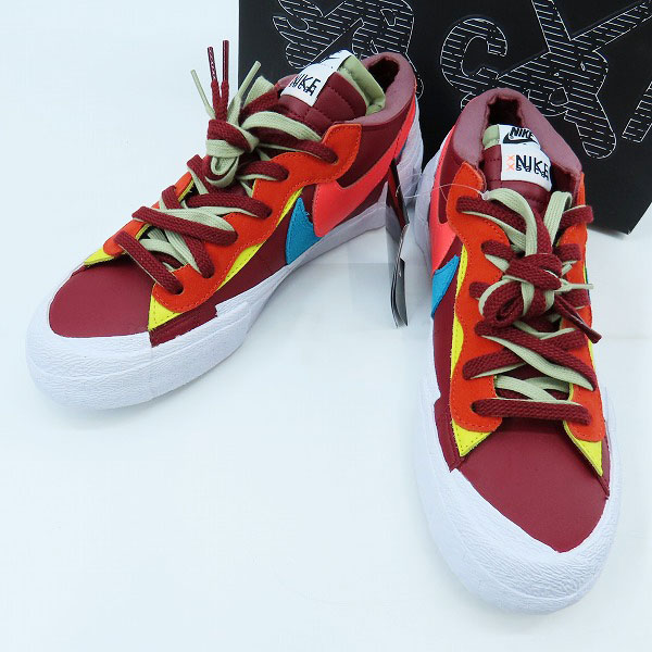 実際に弊社で買取させて頂いた【未使用】NIKE×SACAI×KAWS/ナイキ×サカイ×カウズ BLAZER LOW Team Red/ブレーザーロー チームレッド DM7901-600/28