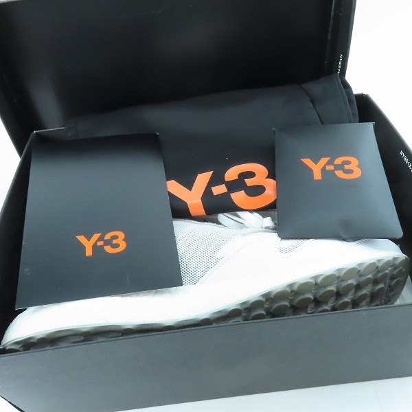 実際に弊社で買取させて頂いたY-3/ワイスリー Yohji Yamamoto×adidas/ヨウジヤマモト×アディダス RHISU RUN スニーカー FU8505/26.5の画像 8枚目