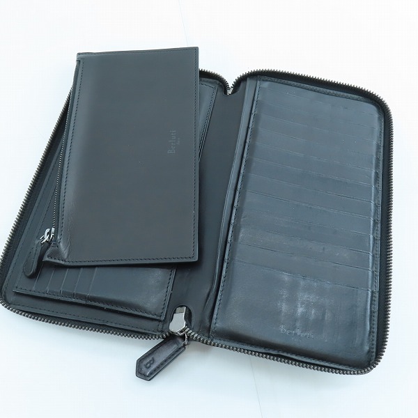 実際に弊社で買取させて頂いたBerluti/ベルルッティ カリグラフィ ラウンドジップ 長財布/ウォレットの画像 5枚目
