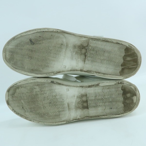 実際に弊社で買取させて頂いたKRISVANASSCHE/クリスヴァンアッシュ ベルクロ ハイカットスニーカー/43の画像 2枚目