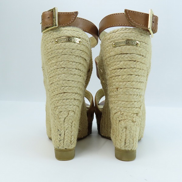 実際に弊社で買取させて頂いた【ジャンク】JIMMY CHOO/ジミーチュウ スエード ヒールサンダル 37の画像 1枚目