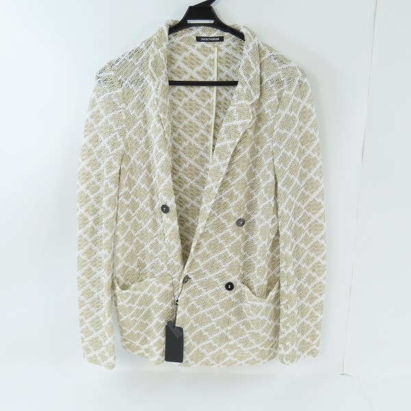 実際に弊社で買取させて頂いたEMPORIO ARMANI/エンポリオアルマーニ テーラードジャケット シースルー 21G330 21390/46