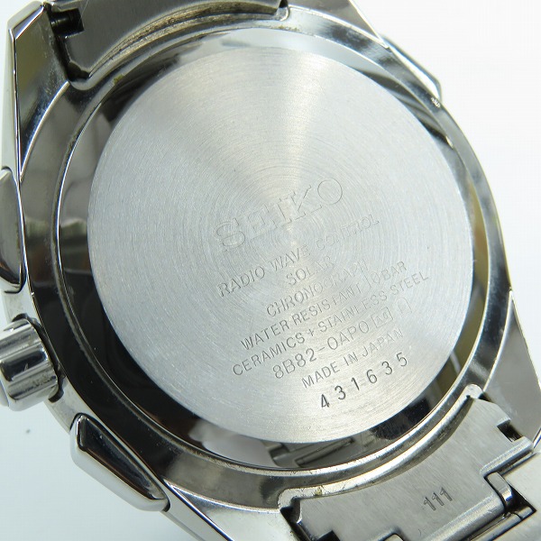 実際に弊社で買取させて頂いたSEIKO/セイコー BRIGHTZ ブライツ 電波ソーラー SAGA169の画像 4枚目