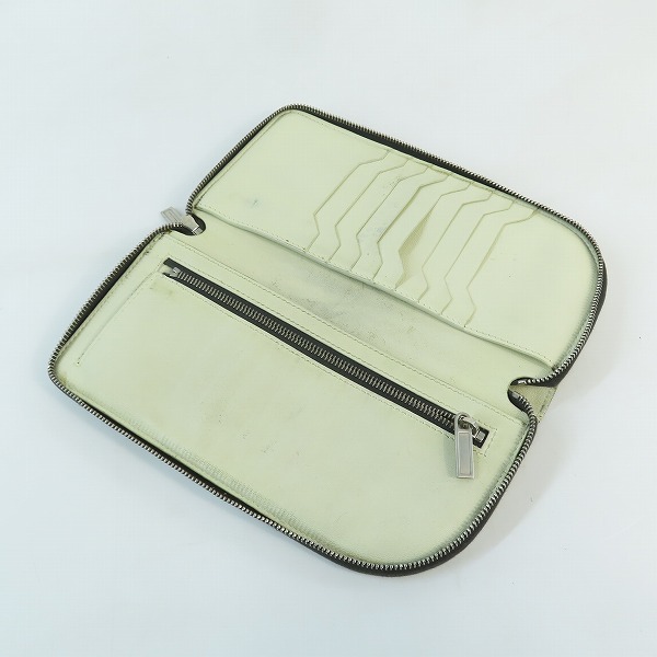 実際に弊社で買取させて頂いたRick Owens/リックオウエンス Python Leather/パイソンレザー ラウンドジップ長財布の画像 3枚目
