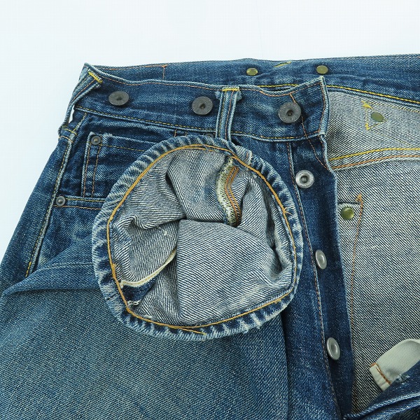 実際に弊社で買取させて頂いたEVISU/エヴィス ダブルニー 道楽 デニムパンツ 2513/29の画像 2枚目