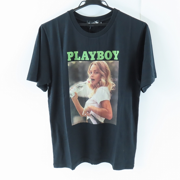 実際に弊社で買取させて頂いた【未使用】HYSTERIC GLAMOUR×PLAYBOY/ヒステリックグラマー×プレイボーイ 18AW MEGAN SAMPERI 半袖Tシャツ 12183CT02/S
