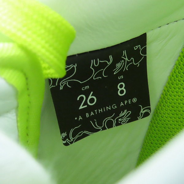 実際に弊社で買取させて頂いたA BATHING APE/アベイジングエイプ BAPE STA/ベイプスタ OZXSHM191302/26の画像 5枚目
