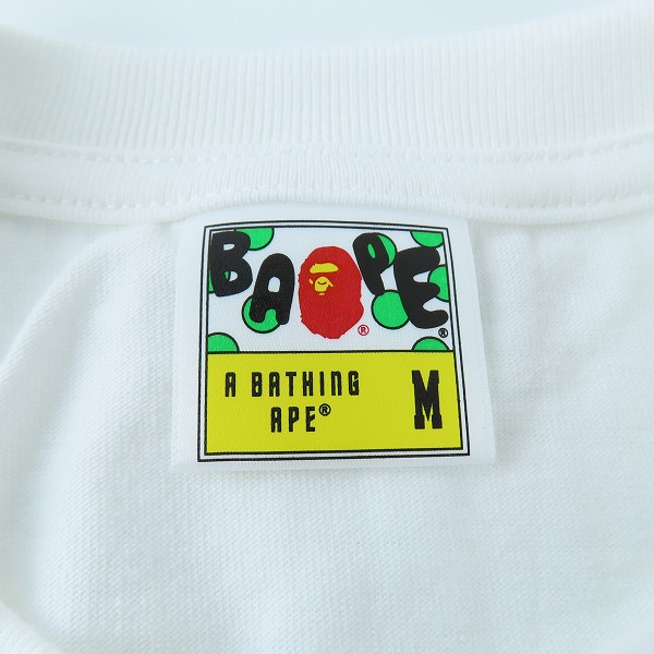 実際に弊社で買取させて頂いたA BATHING APE/アベイジングエイプ SHAVE ICE BY BATHING APE TEE かき氷/Mの画像 2枚目