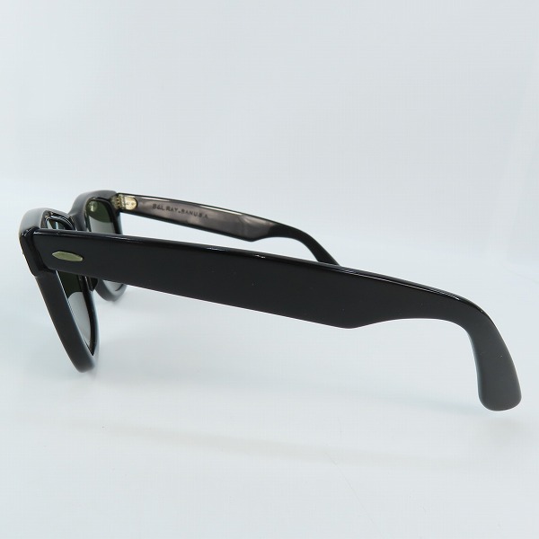 実際に弊社で買取させて頂いたRay-Ban/レイバン B&L/ボシュロム社製 WAYFARER ウェイファーラー サングラス ブラック×シルバーの画像 1枚目