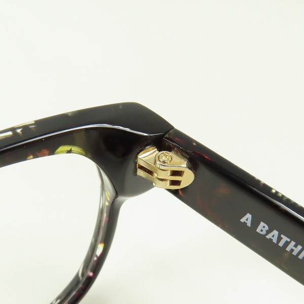 実際に弊社で買取させて頂いたA BATHING APE/アベイシングエイプ メガネフレーム/アイウェア BA13009の画像 4枚目